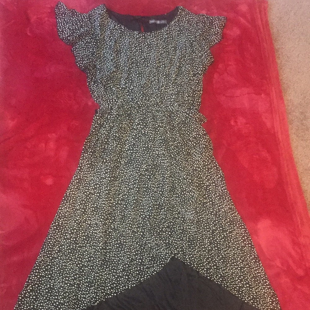 Pretty Black and White Polka Dot Dress